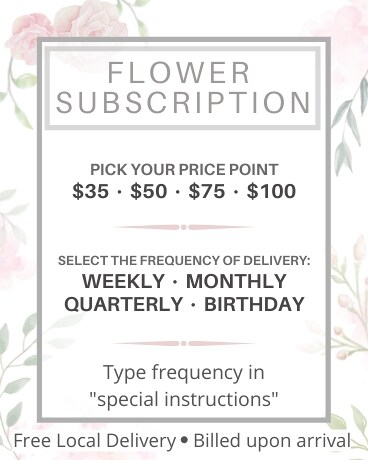 Flowers by Subscription Flower Arrangement