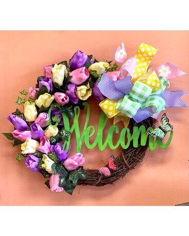 Welcome Spring Wreath Wreath