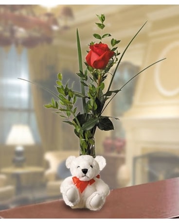 Flowers & More Bear Hugs Flower Arrangement