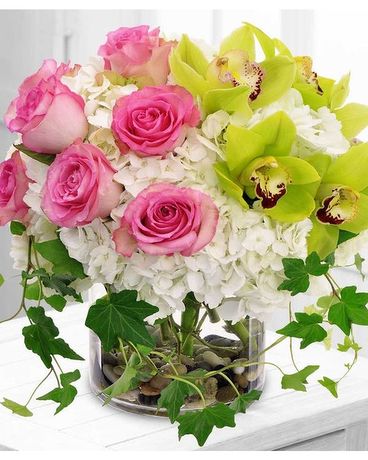 Bursting English Garden Flower Arrangement