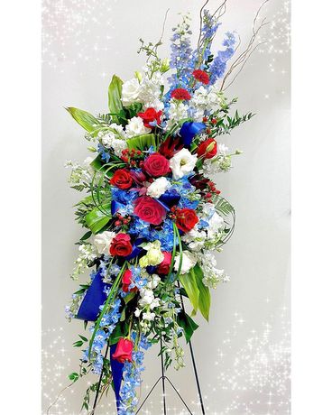 Traditional Standing Spray Sympathy Arrangement