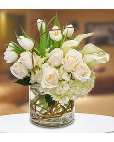 Classic Whites by Flowers & More Flower Arrangement