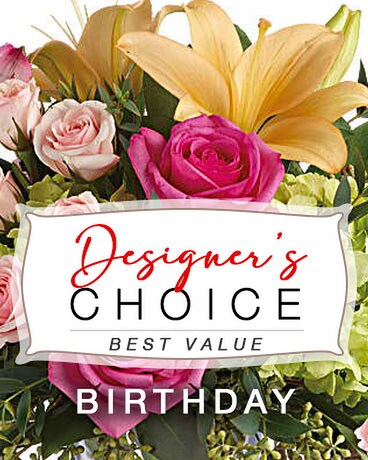Birthday Designers Choice Flower Arrangement