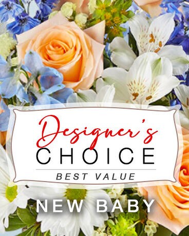 New Baby Designers Choice Flower Arrangement