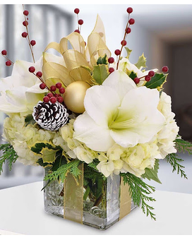 Golden Gift Flower Arrangement
