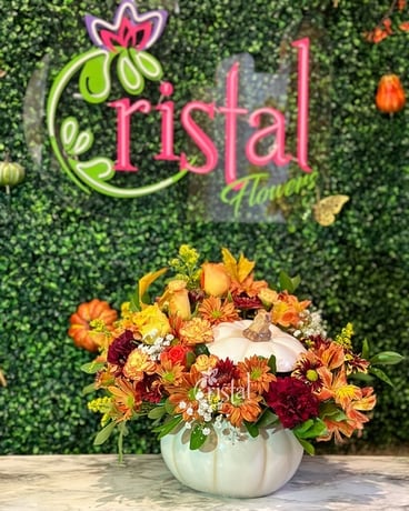 Harvest Pumpkin Bouquet Flower Arrangement