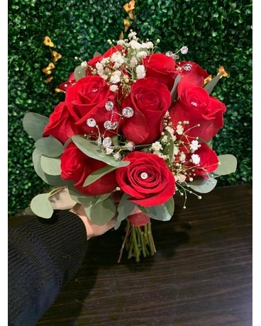 Red Bridal bouquet Wedding Arrangement