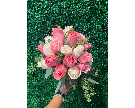 Pink Bridal Bouquet Flower Arrangement