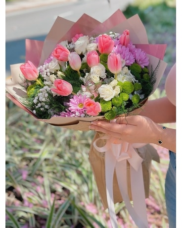 Colour Burst Bouquet in Tampa FL - Cristal Flowers