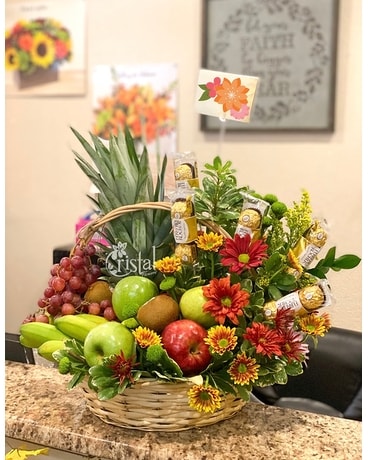 Fruits and Blooms Fruit Basket Gift Basket