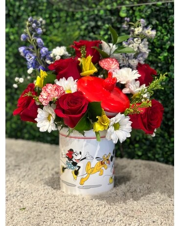 Disney cookie jar Flower Arrangement