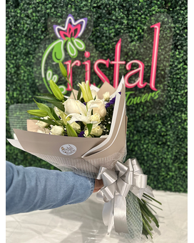 Sapphire Skies Wrapp Flower Arrangement