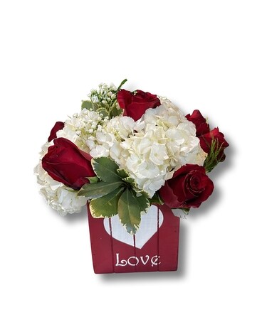 Love Box Flower Arrangement