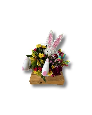Hoppy Easter Basket Flower Arrangement