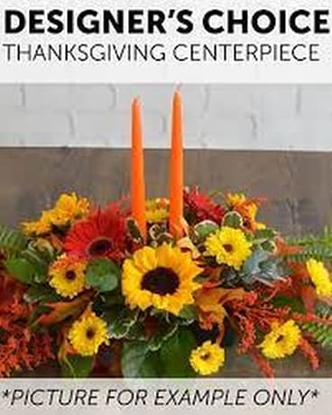 DESIGNERS CHOICE THANKSGIVING CENTERPIECE Flower Arrangement