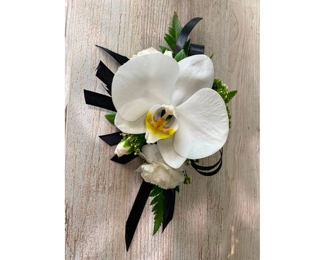 Elegant White Orchid Flower Arrangement