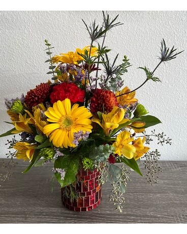 Hello Fall Flower Arrangement