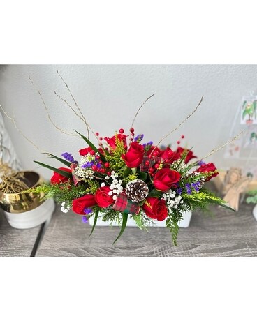Happy Together at Christmas Flower Arrangement