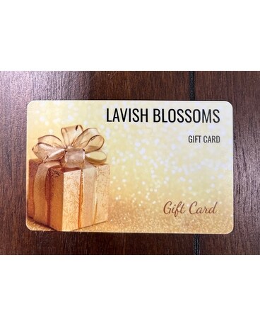 Gift Card Flower Arrangement