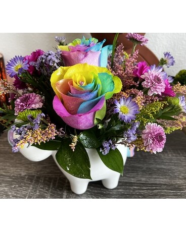 You Are My Rainbow Flower Arrangement