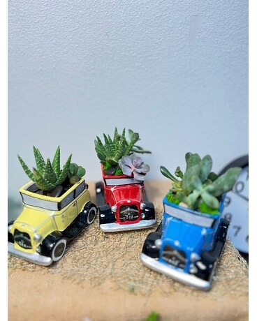 Let's go for a ride Daddy!! Flower Arrangement