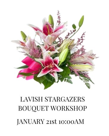 Lavish Stargazers Bouquet Workshop Flower Arrangement