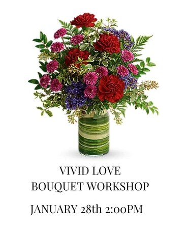 Vivid Love Bouquet Workshop Flower Arrangement