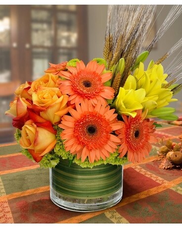 Trendy Autumn Fresh Bouquet Flower Arrangement