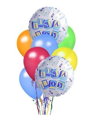 It's A Boy Balloon Bouquet Flower Arrangement