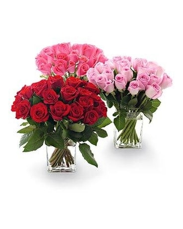 25 Roses Clustered in a Compact Design Flower Arrangement