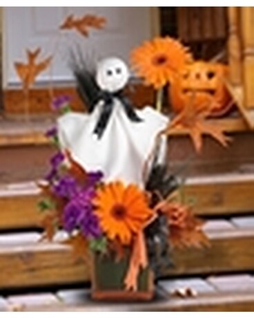 Ghostly Greeting Flower Arrangement
