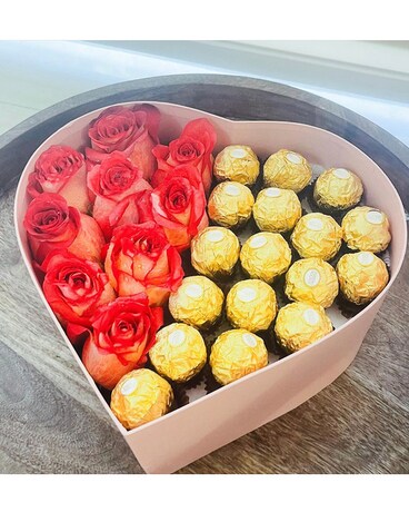 Heart box Flower Arrangement