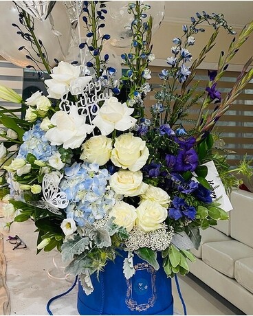 Beautiful Blue Flower Arrangement