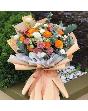 Classic Roses Bouquet - Premium Flower Arrangement