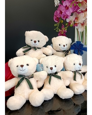 Teddy Bear 13Inches Flower Arrangement