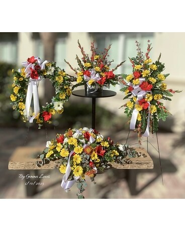 Four Piece Sympathy Rental Specialty Arrangement