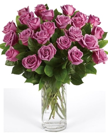 Lavender Roses Flower Arrangement