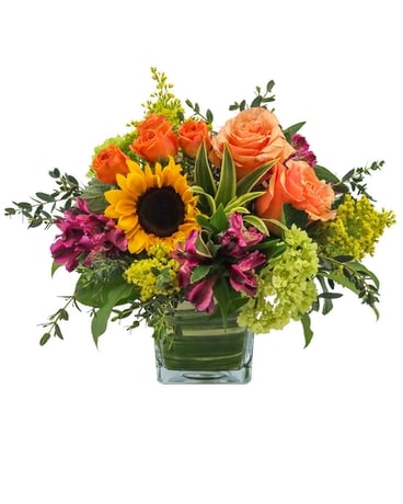 Petite Vibrant Beauty Flower Arrangement