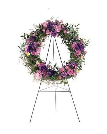 Grapevine Wreath Flower Arrangement