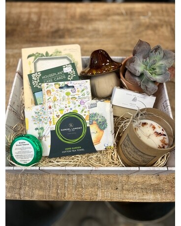 “Granny’s Got a Green Thumb- gift crate Flower Arrangement