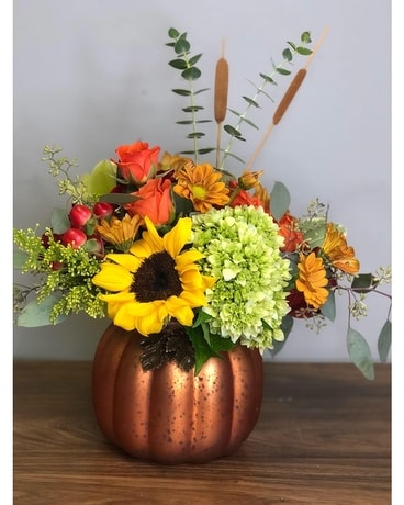 Pumpkin Perfection Flower Arrangement