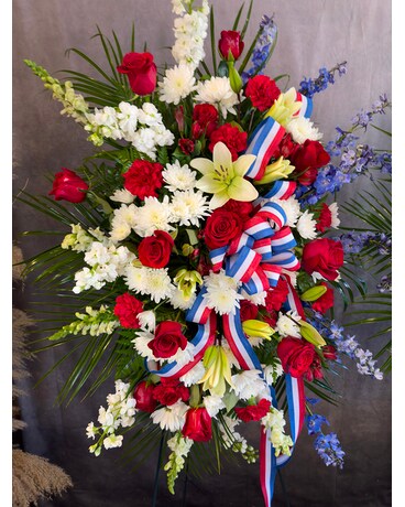 Blooming Girls USA Standing Spray Flower Arrangement