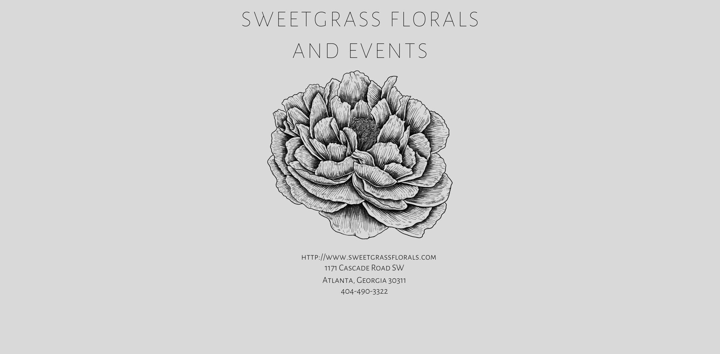 Square logo for Sweetgrass Florals and Events