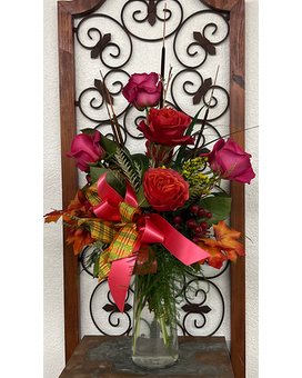 Resplendent Roses Flower Arrangement