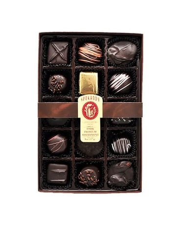 15pc Dk Choc. Premium Asst'd Gift Box - 8 oz Gifts