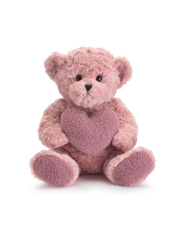 LIGHT MAUVE BEAR WITH HEART Gifts