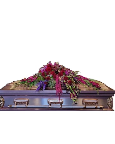 Feminine Casket Spray Flower Arrangement