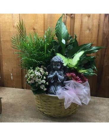 Angel Planter Flower Arrangement