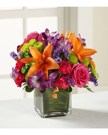 Birthday Cheer Flower Arrangement