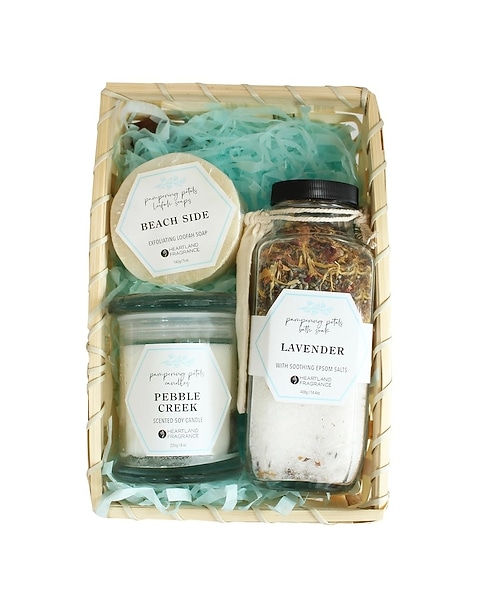 Pampering Petals Spa Day Gift Set in Lavender in Downers Grove IL -  Heritage House Florist & Flower Delivery